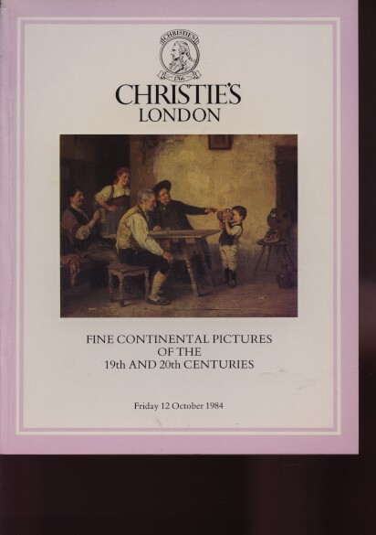 Christies 1984 Fine 19th & 20th C Continental Pictures