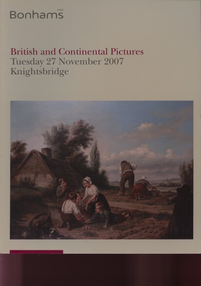 Bonhams November 2007 British & Continental Pictures