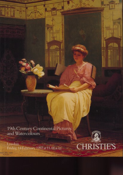 Christies February 1992 19th C Continental Pictures & Watercolours