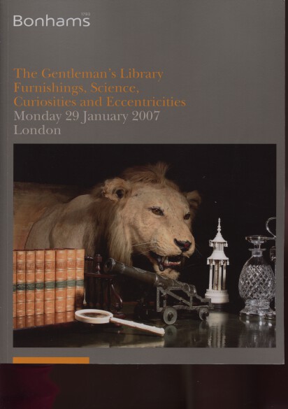 Bonhams 2007 The Gentleman's Library, Science, Curiosities - Click Image to Close