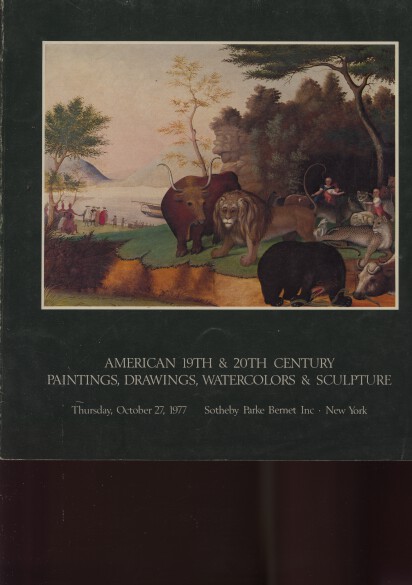 Sothebys 1977 American 19th & 20th Century Paintings
