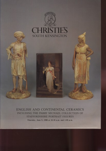 Christies 1988 Ceramics, Michael Collection Staffordshire Figure