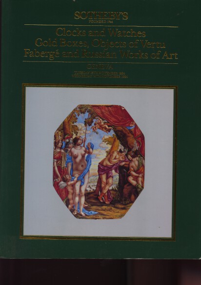 Sothebys 1984 Gold Boxes, Faberge, Russian Works of Art (Digital only)