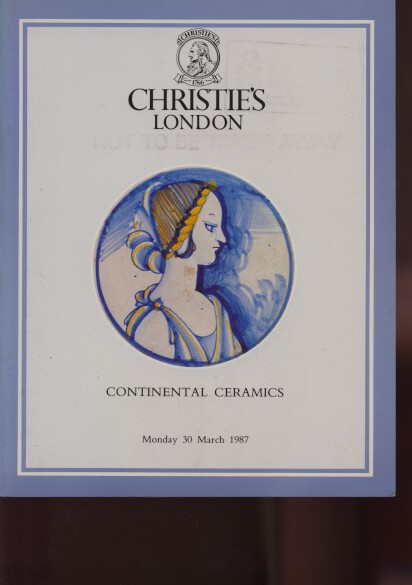 Christies 1987 Continental Ceramics