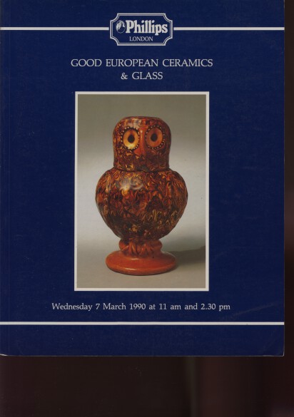 Phillips March 1990 Good European Ceramics and Glass