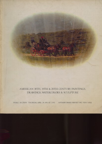 Sothebys 1976 American 18th, 19th & 20th C Paintings