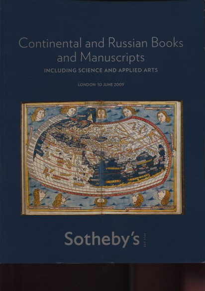 Sothebys 2009 Continental, Russian Books, Manuscripts