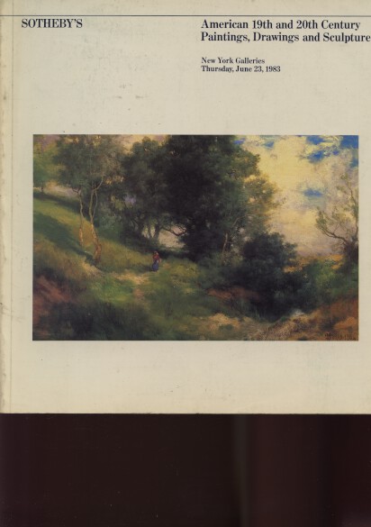 Sothebys 1983 American 19th & 20th C Paintings, Drawings Sothebys 1983 American 19th & 20th C Paintings, Drawings