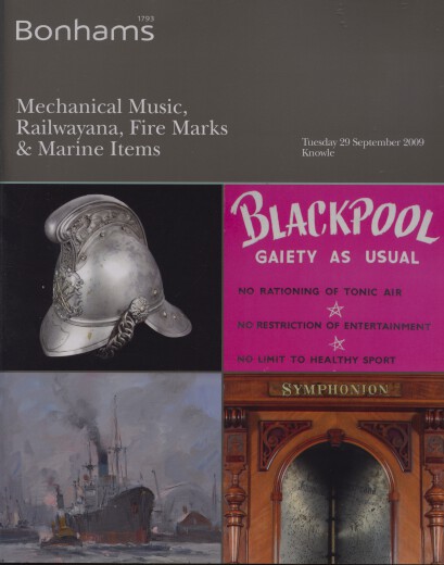 Bonhams 2009 Mechanical Music, Fire Marks & Marine Item