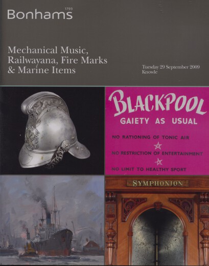 Bonhams 2009 Mechanical Music, Fire Marks & Marine Item - Click Image to Close