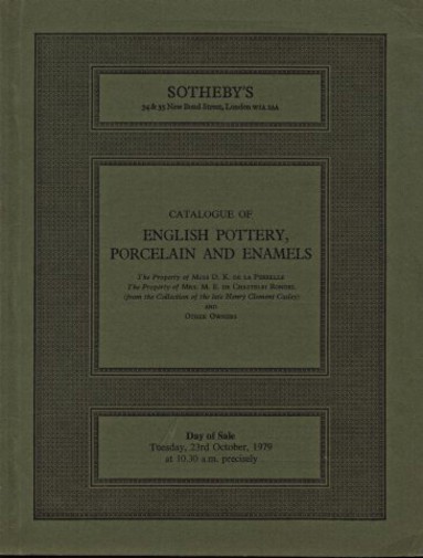 Sothebys Oct 1979 English Pottery, Porcelain & Enamels (Digital only)