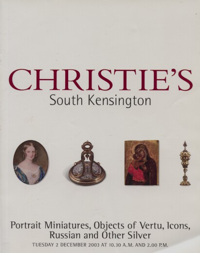 Christies 2003 Portrait Miniatures Icons Russian & other Silver