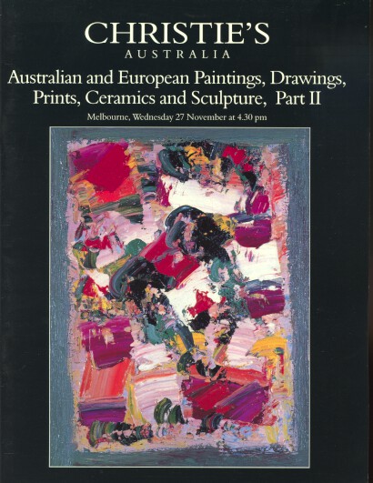 Christies 1996 Australian & European Paintings, Prints, Ceramics (Digital only)
