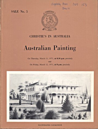 Christies 1971 Australian Painting - Click Image to Close