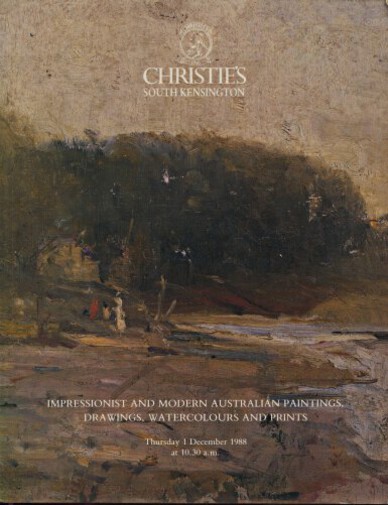 Christies 1988 Impressionist & Modern Australian Paintings, etc