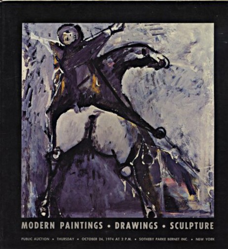 Sothebys October 1974 Modern Paintings, Drawings & Sculpture