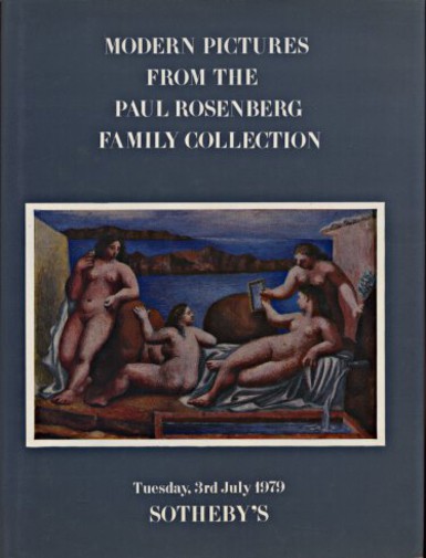 Sothebys 1979 Modern Pictures from the Rosenberg Collection
