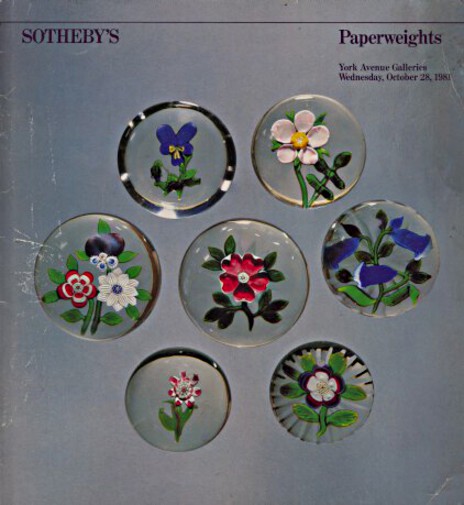 Sothebys October 1981 Paperweights