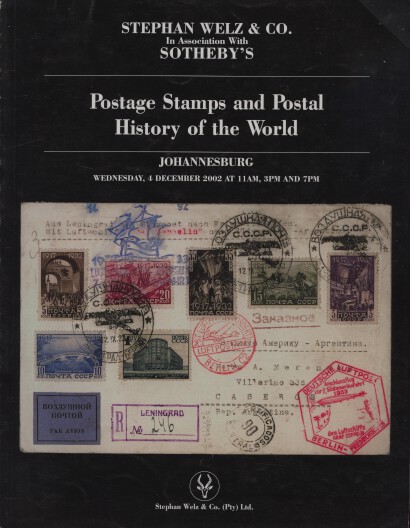 Sothebys Welz 2002 Postage Stamps & Postal History of the World
