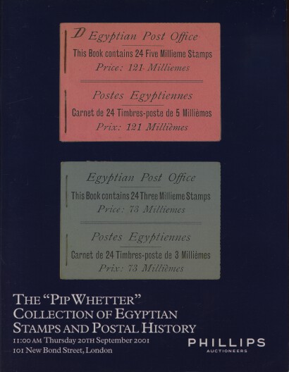 Phillips 2001 The "Pip Whetter" Collection of Egyptian Stamps