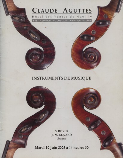 Hotel Des Ventes De Neuilly 2003 Musical Instruments