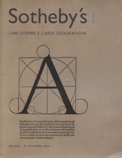 Sothebys December 2004 Books, Prints and Maps