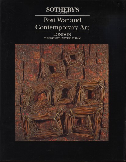 Sothebys May 1988 Post War and Contemporary Art