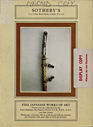 Sothebys 1982 Fine Japanese Works of Art