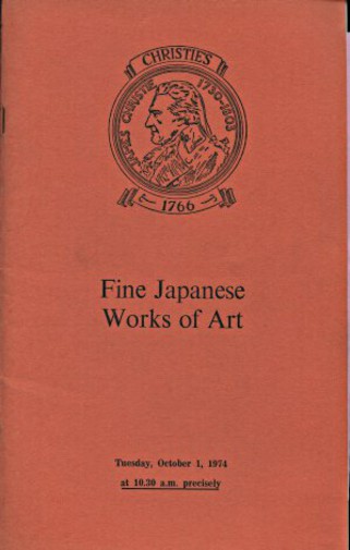 Christies October 1974 Fine Japanese Works of Art