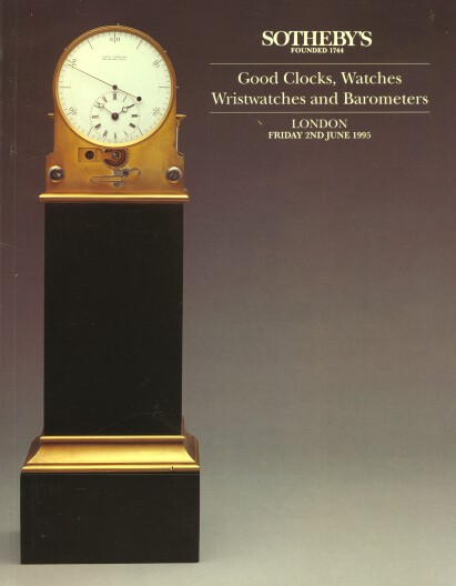 Sothebys 1995 Good Clocks, Watches, Wristwatches & Barometers