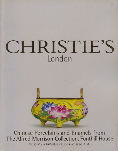 Christies 2004 Chinese Porcelain & Enamels - Morrison Collection Christies 2004 Chinese Porcelain & Enamels - Morrison Collection