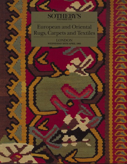 Sothebys 1993 European and Oriental Rugs, Carpets and Textiles (Digital only)