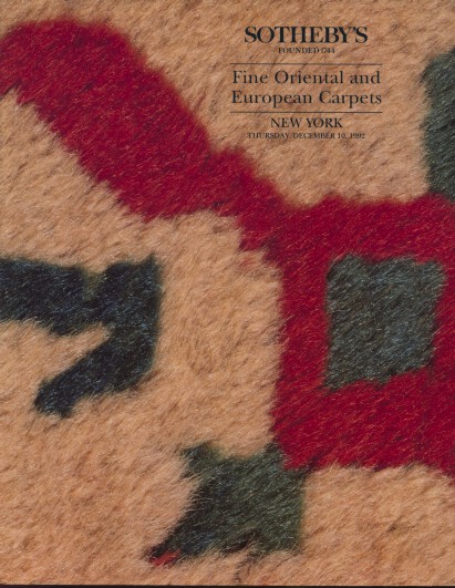Sothebys 1992 Fine Oriental and European Carpets - Click Image to Close