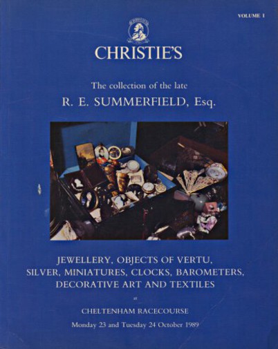 Christies October 1989 The Collection of the late R.E. Summerfield - 3 Volumes - Click Image to Close