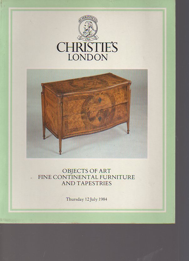 Christies 1984 Fine Continental Furniture & Tapestries