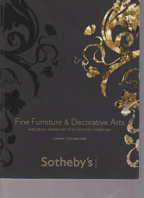 Sothebys 2008 Fine Furniture including 19th Century Furniture - Click Image to Close