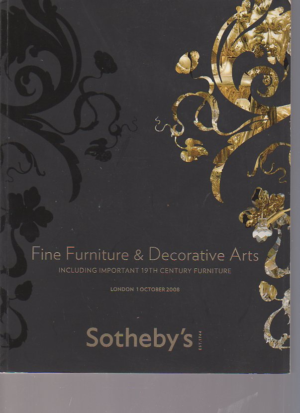 Sothebys 2008 Fine Furniture including 19th Century Furniture