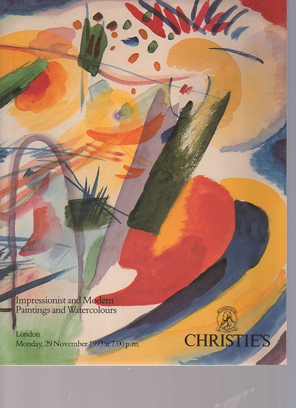 Christies 1993 Impressionist, Modern Paintings, Watercolours