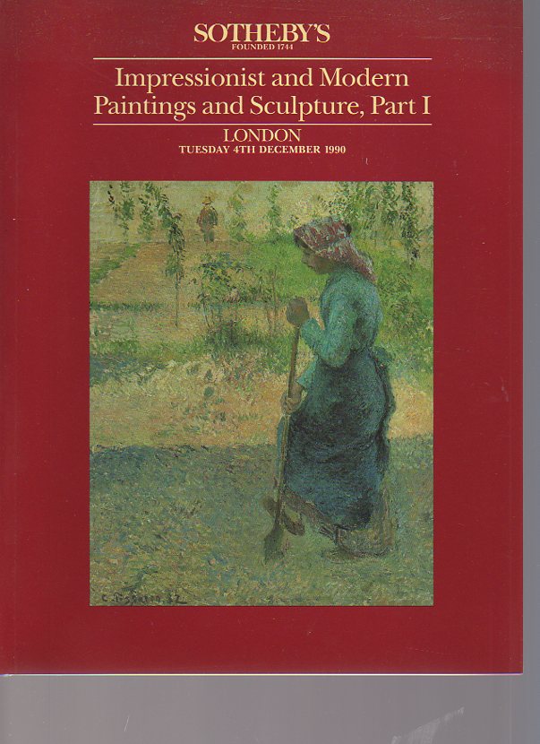 Sothebys 1990 Impressionist & Modern Paintings Sculpture Part I