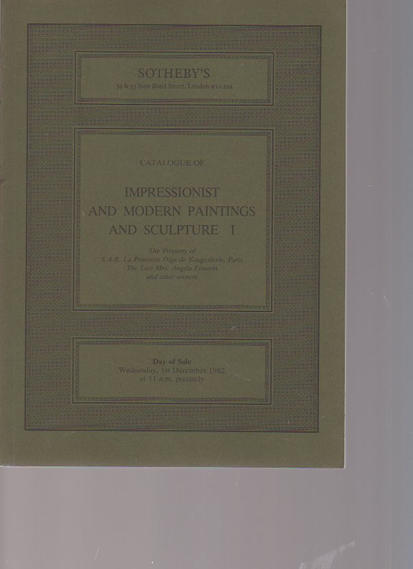 Sothebys 1982 Impressionist & Modern Paintings Part II