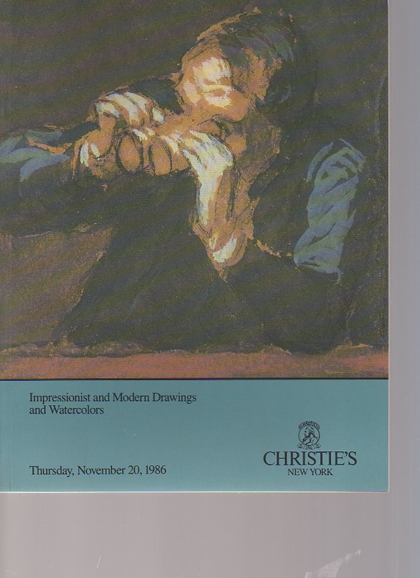 Christies November 1986 Impressionist & Modern Drawings, Watercolours