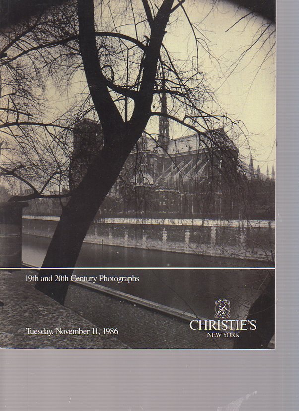 Christies November 1986 19th & 20th Century Photographs