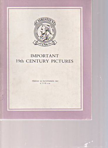 Christies 1982 Important 19th Century Pictures