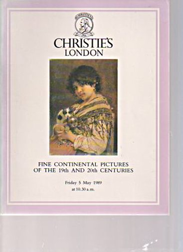 Christies 1989 Fine 19th & 20th Century Continental Pictures