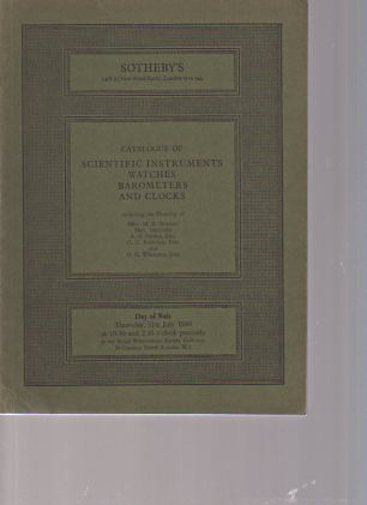 Sothebys 1980 Scientific Instruments, Watches, Barometers