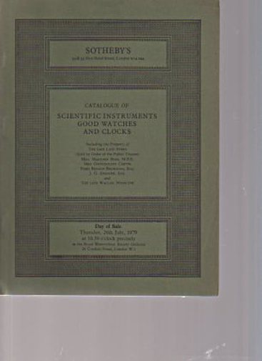 Sothebys 1979 Scientific Instruments, Watches and Clocks