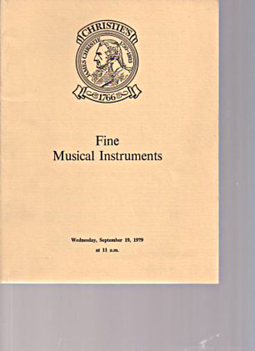 Christies September 1979 Fine Musical Instruments