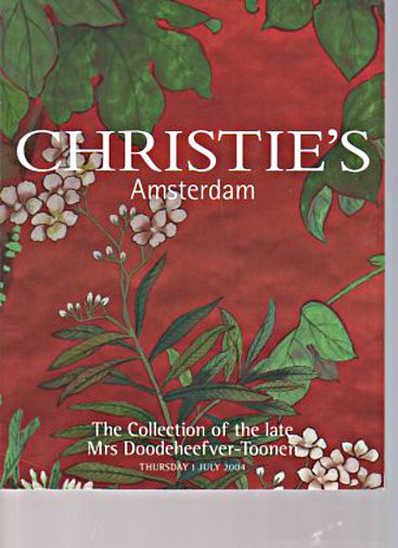 Christies 2004 Mrs Doodeheefver- Toonen Collection