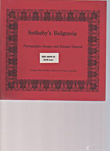 Sothebys October 1978 Photographic Images and related Material