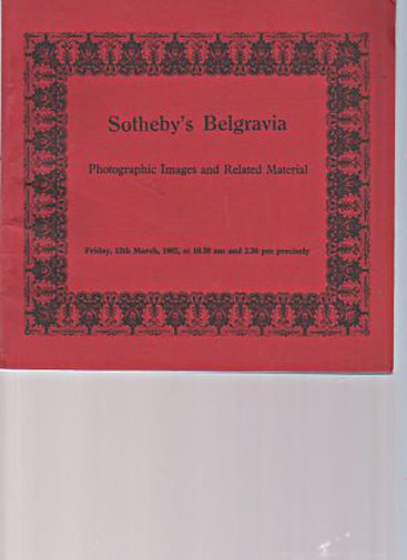 Sothebys 1982 Photographic Images, Related Material (Digital only)